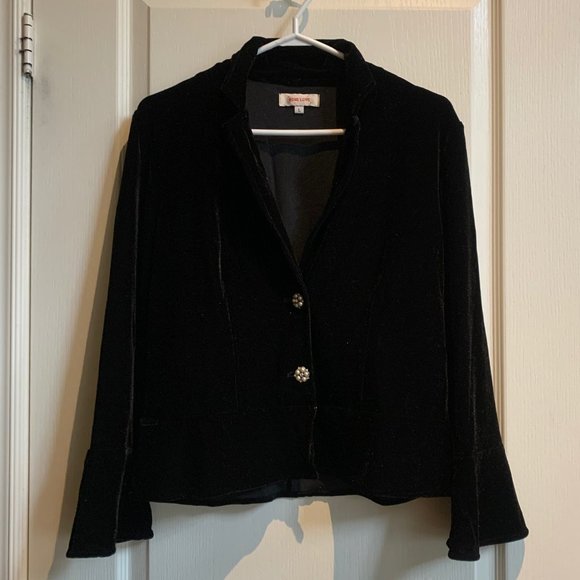 Women Velvet Jacket - Picture 1 of 6